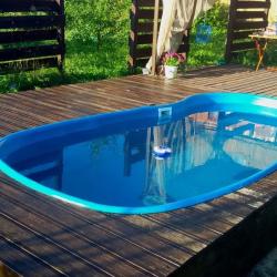 Пруд декоративный БАЙКАЛ Голубой 410*210*120 см