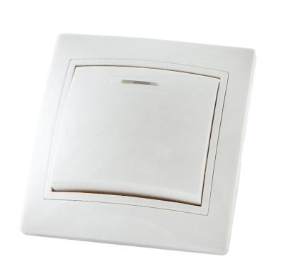 Выключатель TDM Таймыр 1 клавиша с подсветкой белый SQ1814-0004