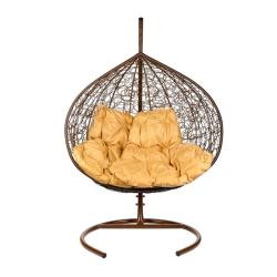 Кресло подвесное BIGARDEN Gemini Коричневый 75*120*135 см