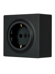 Розетка сетевая LEZARD Leto с заземлением 752-4200-122B 