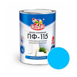 Эмаль OLECOLOR ПФ-115 Голубой 2,7 кг