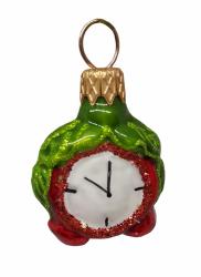 Елочное украшение КОЛОМЕЕВ Будильник мини 5 см