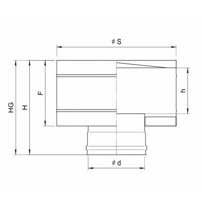 Дефлектор FERRUM AISI 430 0,5 мм 125 мм