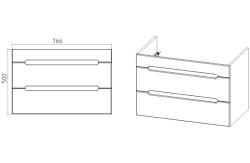 Тумба с раковиной VIANT Марсель 80 