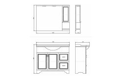 Зеркальный шкаф COMFORTY Севилья 100*82 см