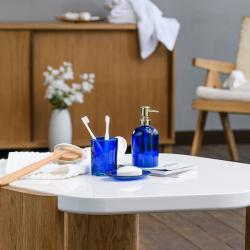 Стакан для зубной пасты MOROSHKA Bright Colors синий