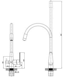 Смеситель для кухни ESKO Coral CL03GW