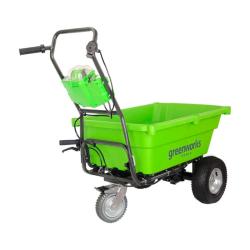 Тележка садовая GREENWORKS G40GC трехколесная
