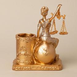 (АКЦИЯ) Cтатуэтка Фемида 12,9*8*17см зел./146-2090/LEFARD/ 