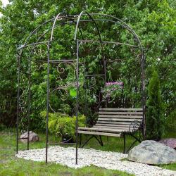 Скамейка ФАБРИКА ИНТЕРЬЕРНОЙ КОВКИ Коричневый 120*73*88 см