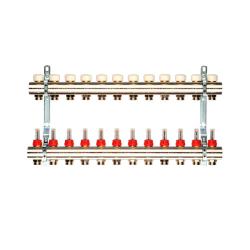 Коллектор латунный GENERAL FITTINGS с расходомерами 5 выходов 1*3/4" EK 650071N100505U