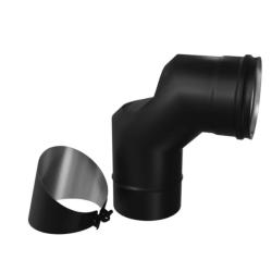 Колено FERRUM Blackside AISI 430 90° 0,8 мм 130 мм