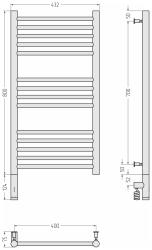 Полотенцесушитель СУНЕРЖА Богема 3.0 левый 800*400 мм 00-5804-8040