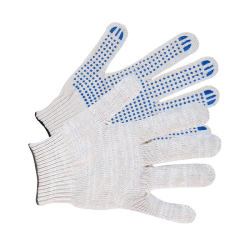 Перчатки х/б с ПВХ 10 класс