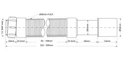 Труба гибкая MCALPINE MRMF2-03 раздвижная