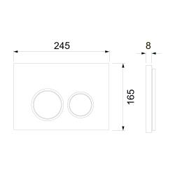 Инсталляция для унитаза TECE Spring R с клавишей S401104