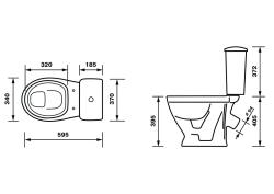 Унитаз-компакт ОСКОЛЬСКАЯ КЕРАМИКА Радуга стандарт У