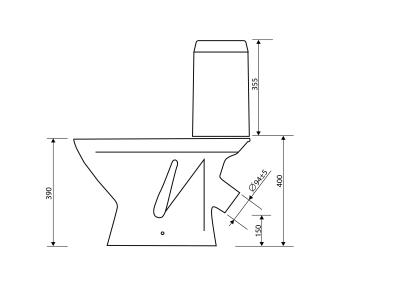 Унитаз-компакт ОСКОЛЬСКАЯ КЕРАМИКА Арго стандарт