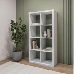 Стеллаж ШВЕДСКИЙ СТАНДАРТ Фора 8 Белый 770*1470*380 мм S00036