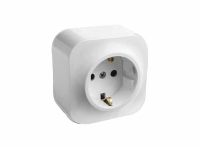 Розетка сетевая LEGRAND Quteo с заземлением белый 782211