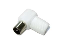 Разъем REXANT TV-штекер угловой без пайки