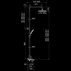 Душевая система ELGHANSA 2305599-2L Set-25-New