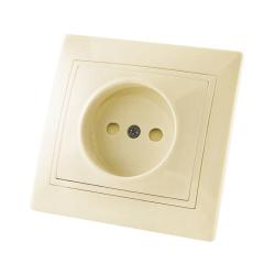 Розетка сетевая TDM Таймыр слоновая кость