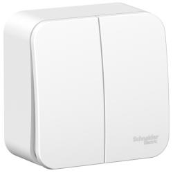 Выключатель SYSTEME ELECTRIC Blanca 2 клавиши белый BLNVA105011