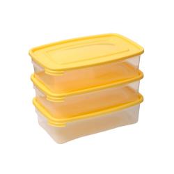 Набор контейнеров Каскад, 3шт, 0,7л, в асс /Полимербыт/