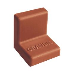 Уголок Grandis 20*20 стальной с накладкой ПВХ/груша/