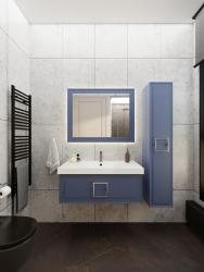 Тумба с раковиной LA FENICE Cubo 100 синий