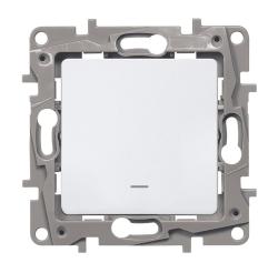 Механизм переключателя LEGRAND Etika 1 клавиша с подсветкой белый 672215