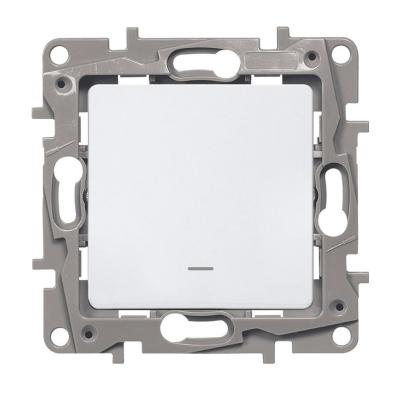 Механизм переключателя LEGRAND Etika 1 клавиша с подсветкой белый 672215