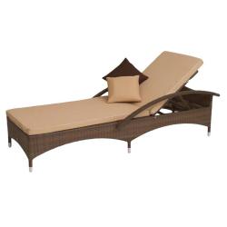 Шезлонг GARDEN STORY Мальта-2 Коричневый 190*50*70 см