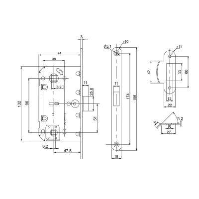 Защелка BORDER Room Белый 81807