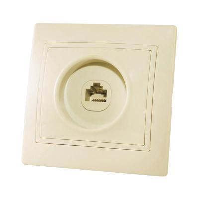 Розетка компьютерная TDM Таймыр RJ45 слоновая кость