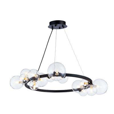 Люстра ЛАЙТ СФЕРА D2031R-DWS-14 Black Черный