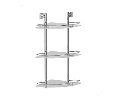 Полка для ванной FBS Esperado стеклянная угловая тройная