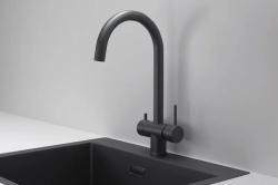 Смеситель для кухни GRANULA Черный матовый KS-7104