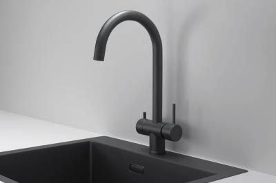 Смеситель для кухни GRANULA Черный матовый KS-7104