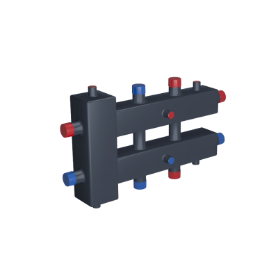 Коллектор модульный RISPA с гидрострелкой 3 выхода ГРУ+КМГ60-3ВУ Коллектор модульный RISPA с гидрострелкой 3 выхода ГРУ+КМГ60-3ВУ