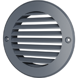 Решетка вентиляционная ERA 10РКН наружная круглая с фланцем серый