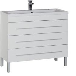 Тумба с раковиной AQUANET Верона New 100 ящики