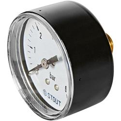 Манометр аксиальный STOUT 50 мм 0-6 бар 1/4" 