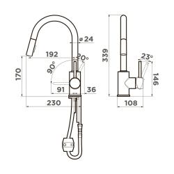 Смеситель для кухни OMOIKIRI Shinagawa-SB BN 4994459