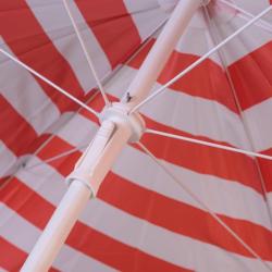 Зонт пляжный ECOS Красно-белый 175*205 см