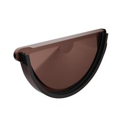 Заглушка желоба СТАНДАРТ RAL 8017 универсальная 125/100 мм