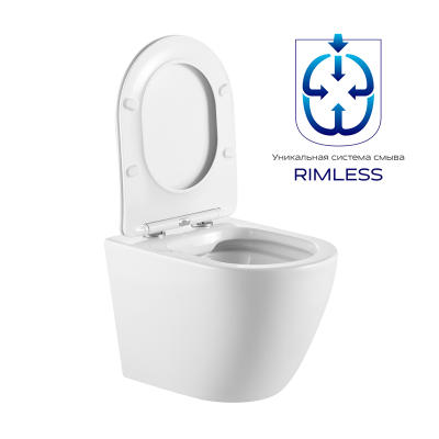 Унитаз подвесной PRATO Bianco PR-2381