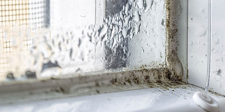 Как избавиться от плесени на пластиковых окнах?