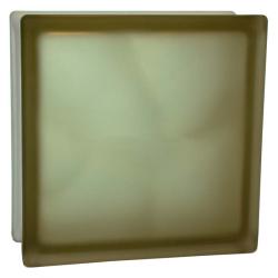 Стеклоблок основной GLASS BLOCK Волна окрашенный в массе бронзовый матовый